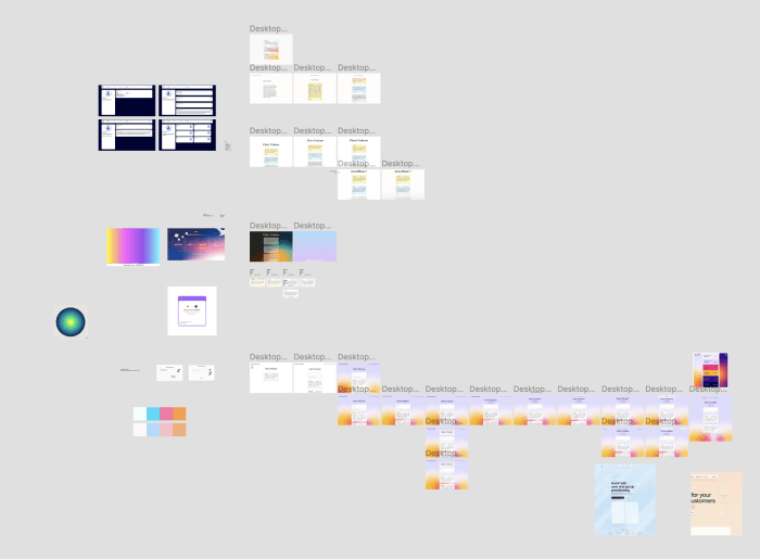 screenshot of the Figma file showing the iterations