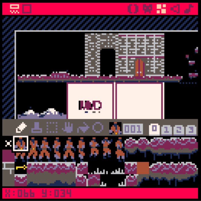Pico-8's map editor.